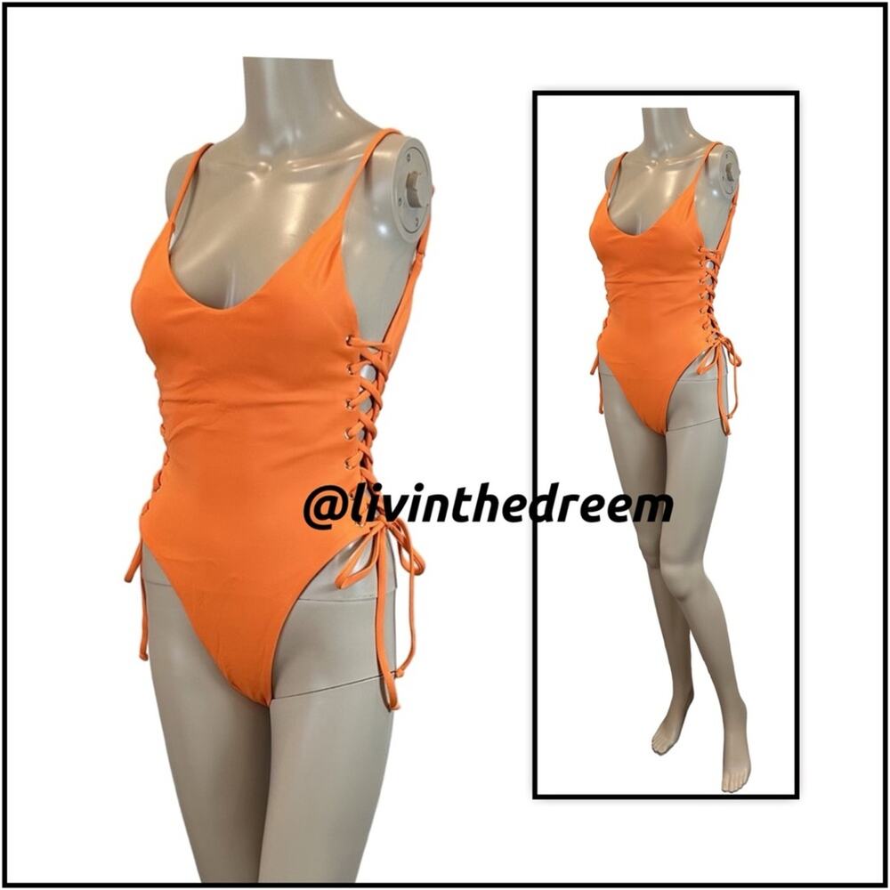 BERRY BEACHY ADELE ONE PIECE- ORANGE L - Picture 5 of 14
